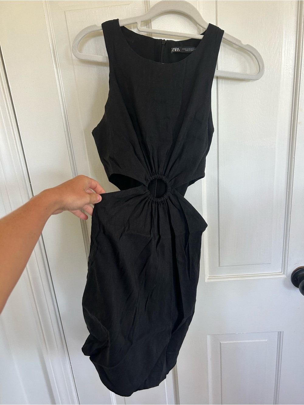 Zara Black Cutout Mini Dress